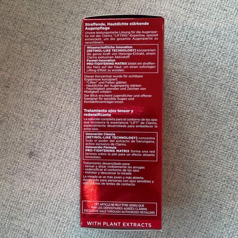 NEW Clarins Total Eye Lift Eye Care - Picture 4 of 7